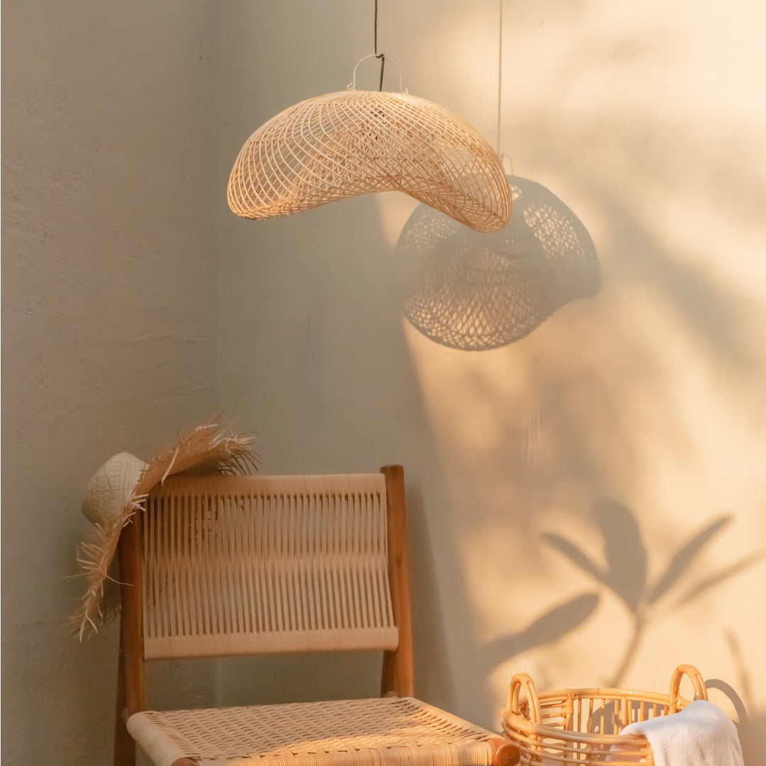 Padma Lampenschirm aus Rattan – Natürlich & Handgefertigt (2 Größen)