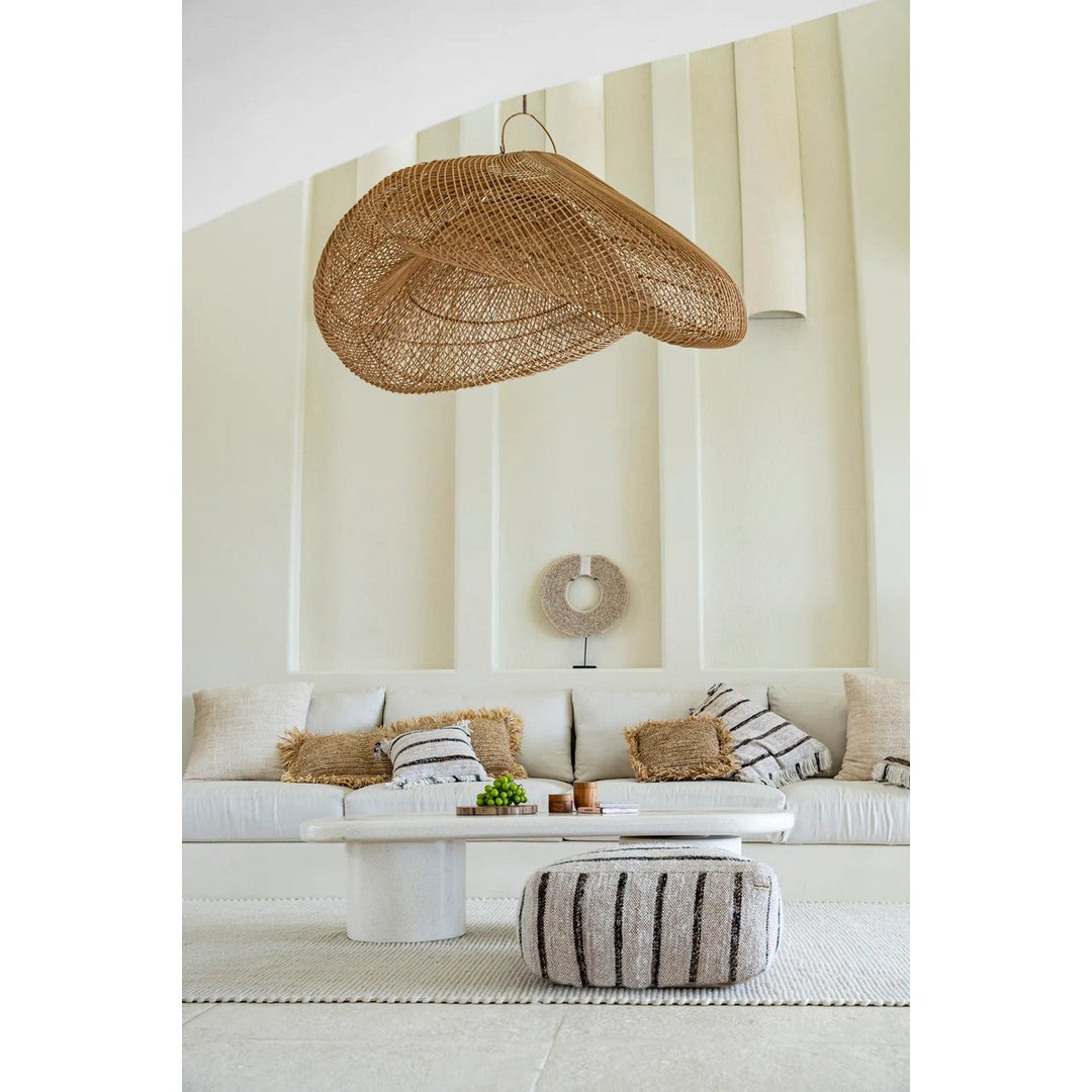 Boho-Pouf aus Baumwolle – Oh My Gee in Bohemian White
