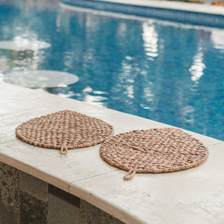 Tischset „Ditu“ blattförmig (2er, 4er oder 6er Set) – Boho-Dekoration