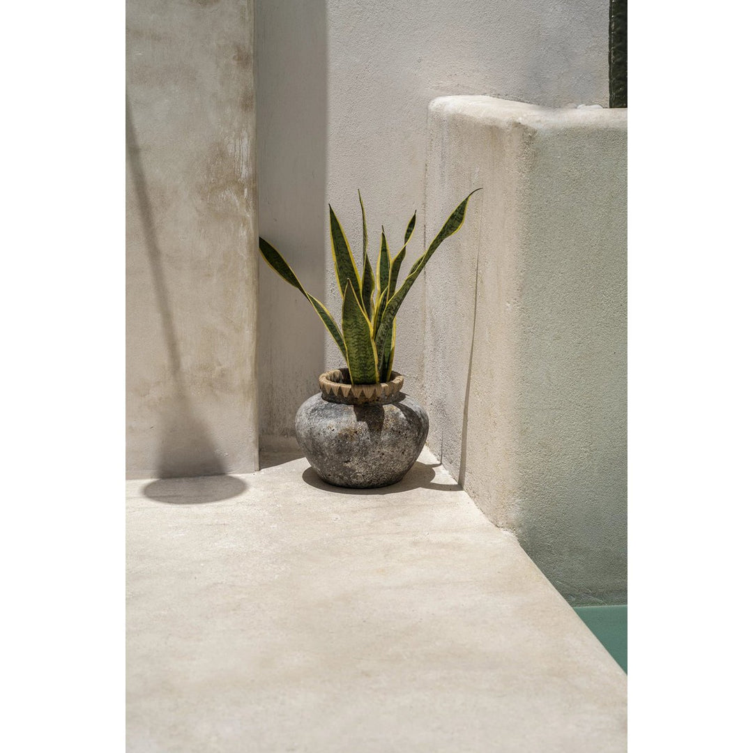 The Styly Vase - Küstenflair im Boho-Stil | Antikgrau (Größe L)