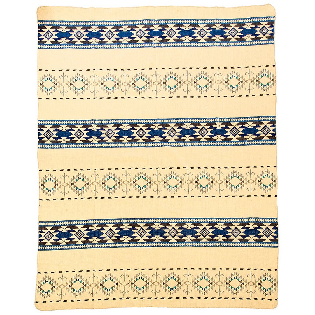 Handgemachte Alpakadecke – Wärme & Stil aus den Anden | Cotopaxi-Blau