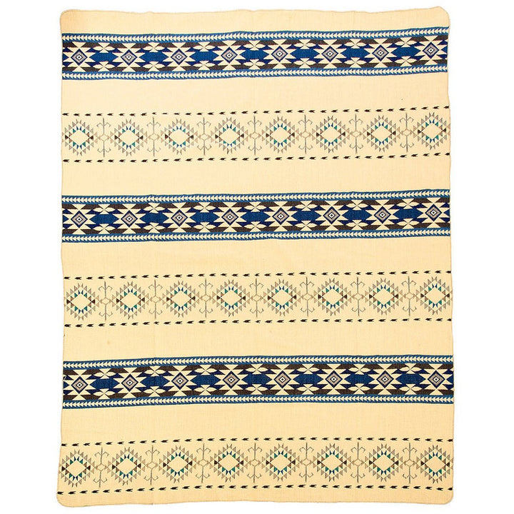 Handgemachte Alpakadecke – Wärme & Stil aus den Anden | Cotopaxi-Blau