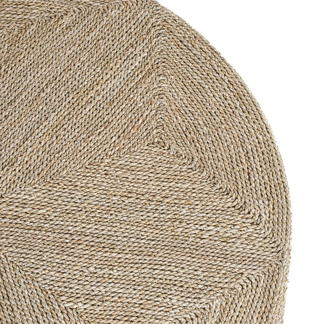 Riesiger Sitzpouf – Natürliches Design | Handgewebt Ø 100 cm