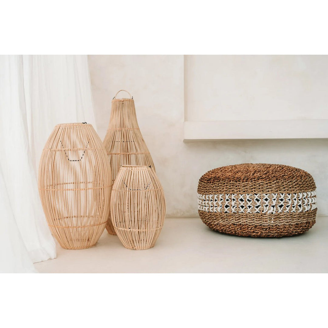 Makramee-Hocker – Rustikaler Sitzkomfort im Boho-Stil