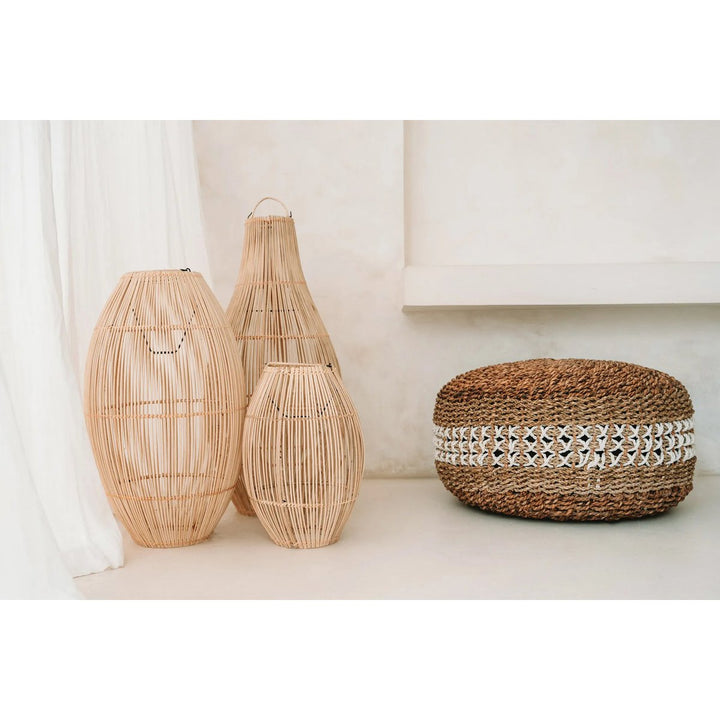 Makramee-Hocker – Rustikaler Sitzkomfort im Boho-Stil