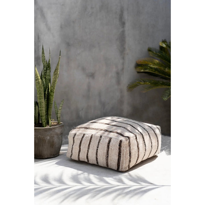 Boho-Pouf aus Baumwolle – Oh My Gee in Bohemian White