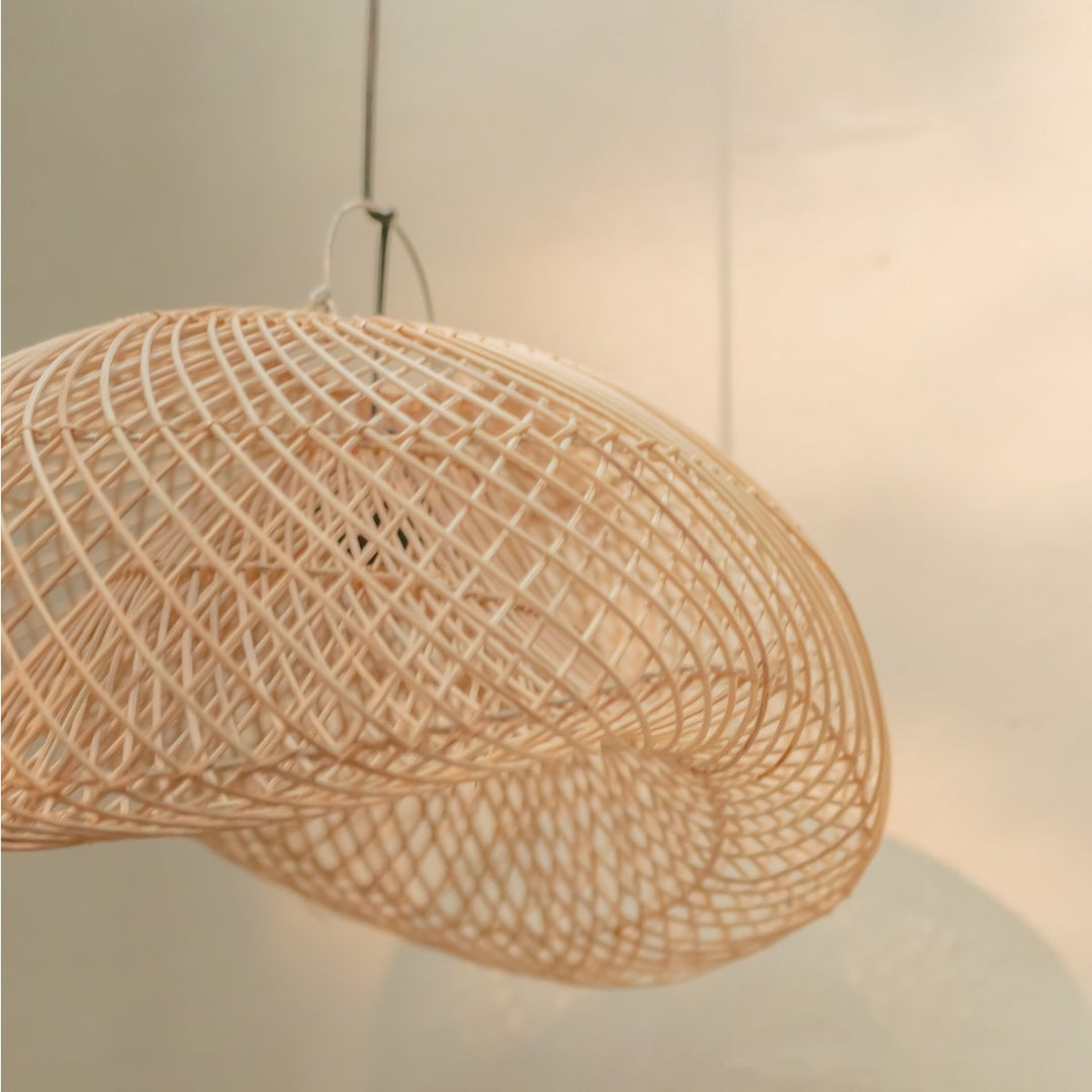 Padma Lampenschirm aus Rattan – Natürlich & Handgefertigt (2 Größen)