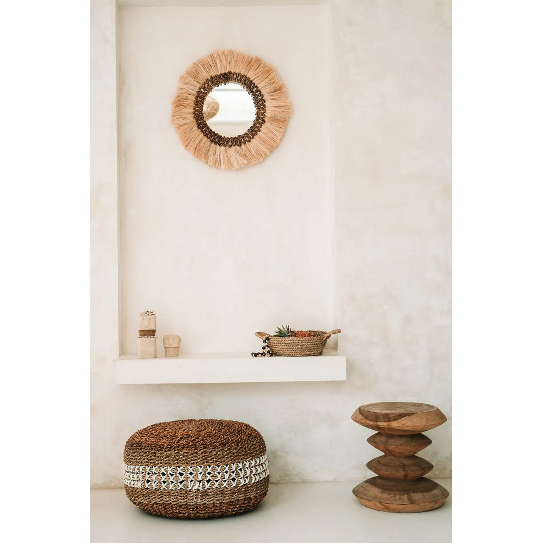 Makramee-Hocker – Rustikaler Sitzkomfort im Boho-Stil