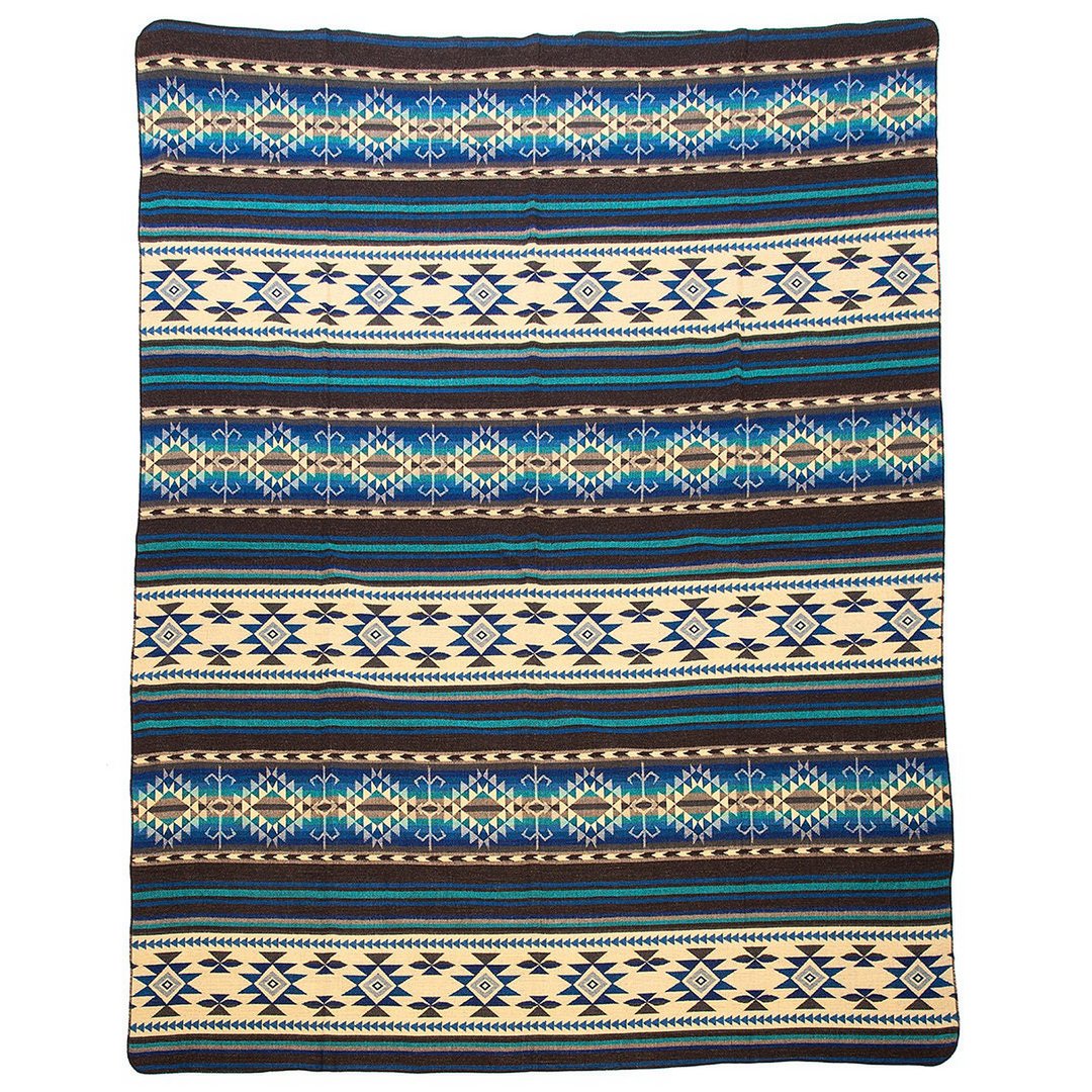 Handgemachte Alpakadecke – Wärme & Stil aus den Anden | Cotopaxi-Blau