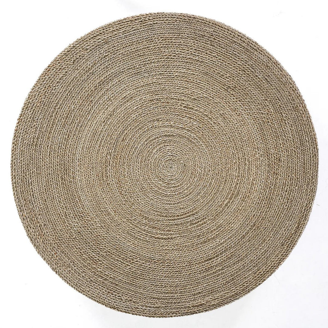 Riesiger Sitzpouf – Natürliches Design | Handgewebt Ø 100 cm