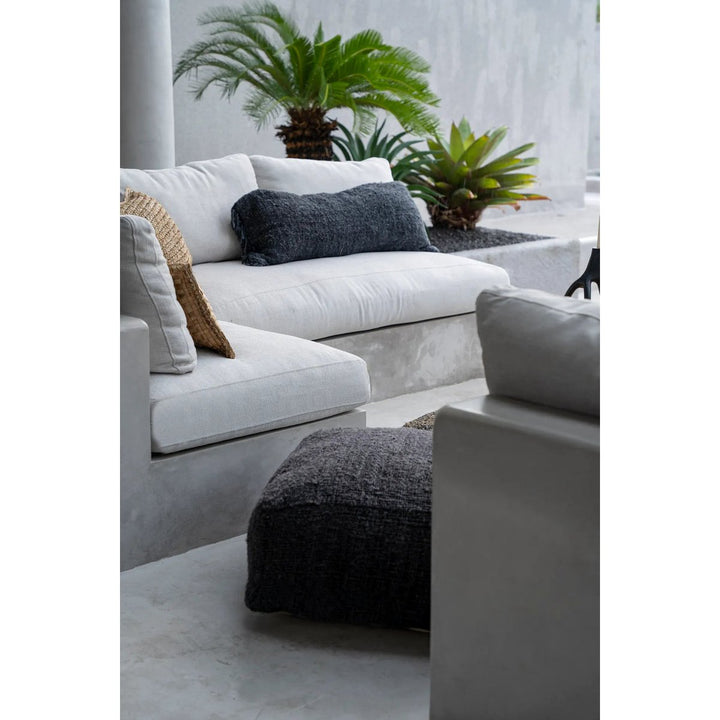 Boho-Pouf aus Baumwolle – Oh My Gee in Schwarz Navy
