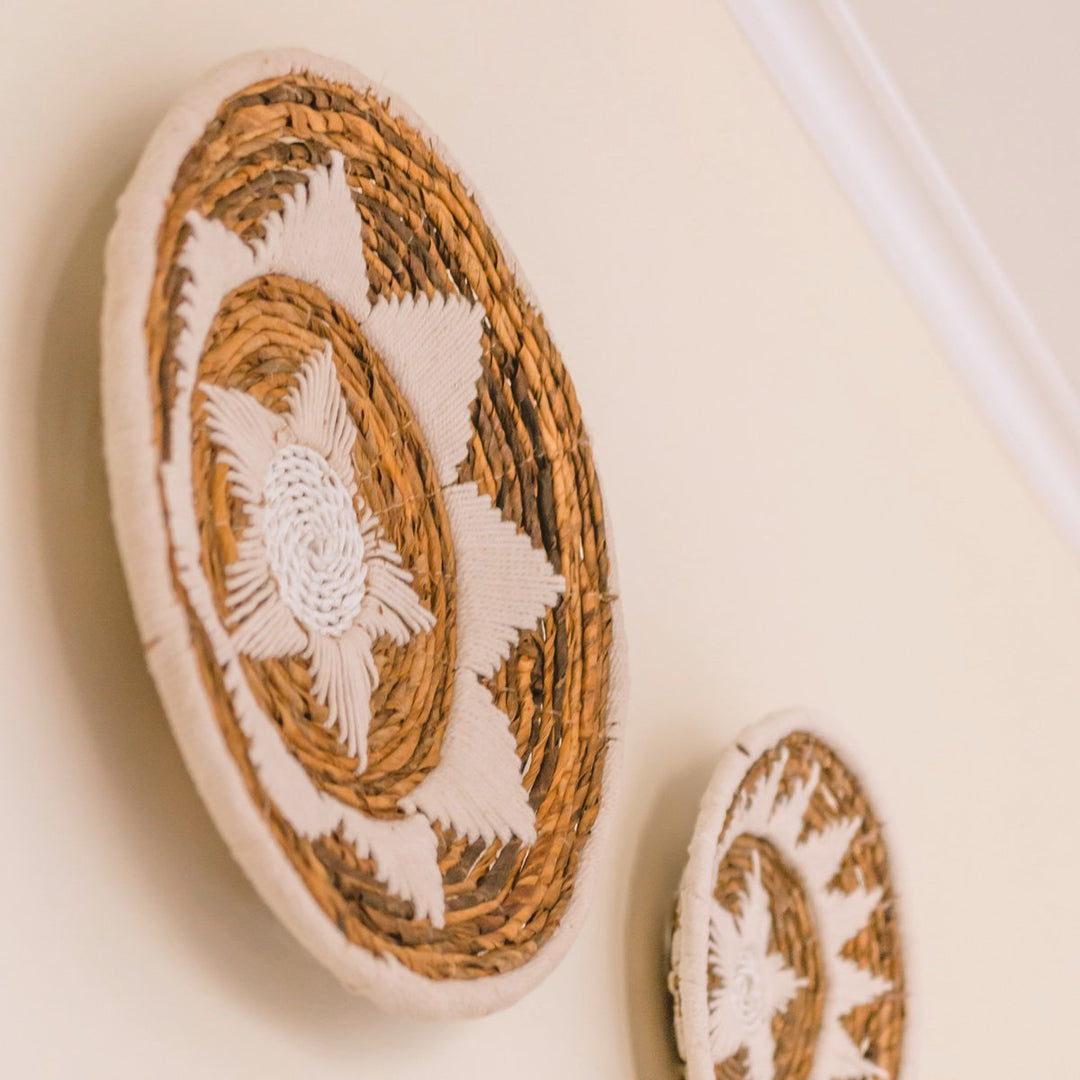 Wandkorb „Guma“ aus Bananenfaser (2 Größen) – Boho-Dekoschale