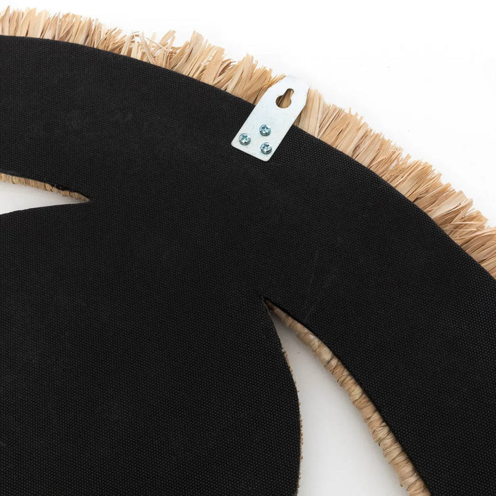 Raffia-Augenspiegel – Natürlicher Boho-Spiegel | Handgefertigt aus Bast