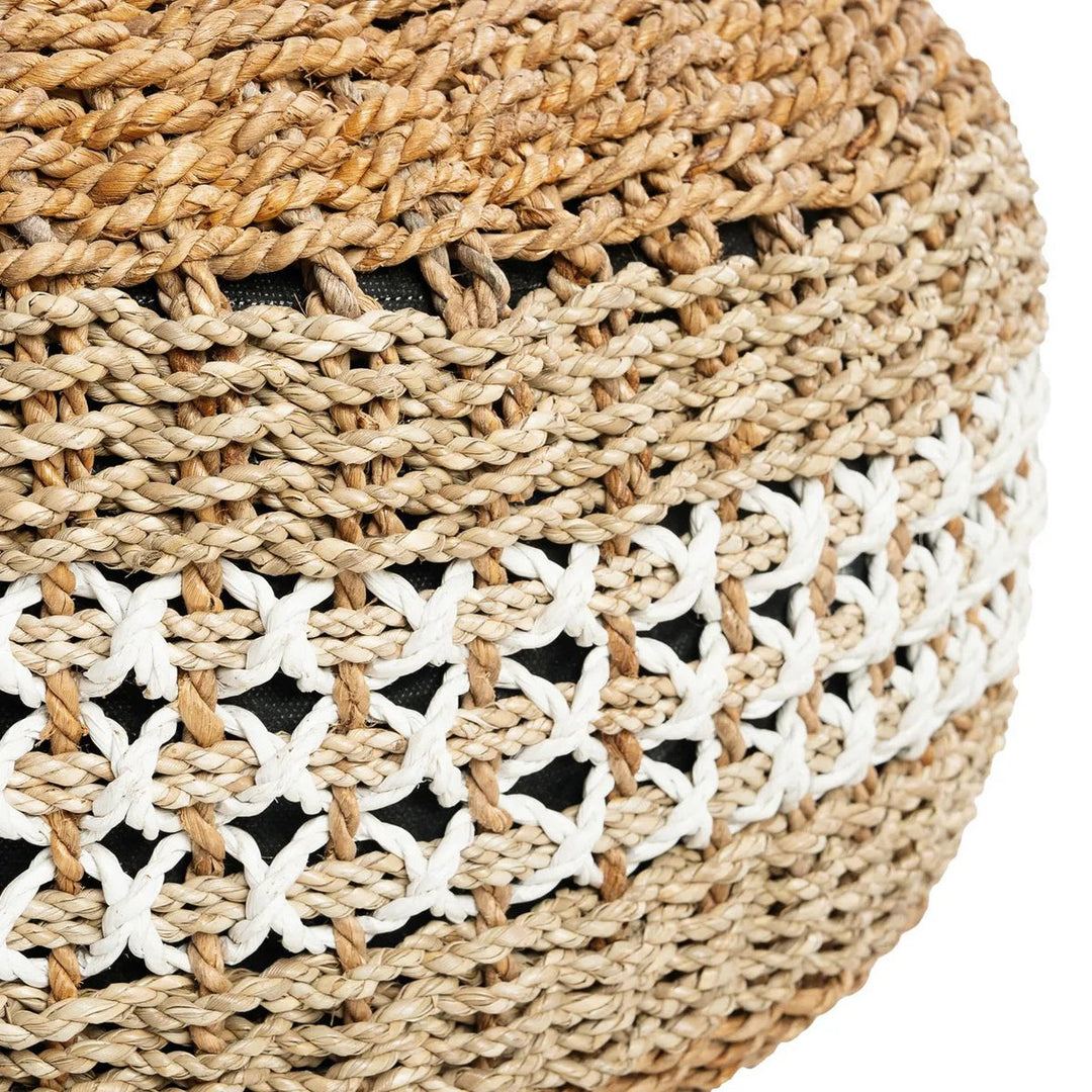 Makramee-Hocker – Rustikaler Sitzkomfort im Boho-Stil