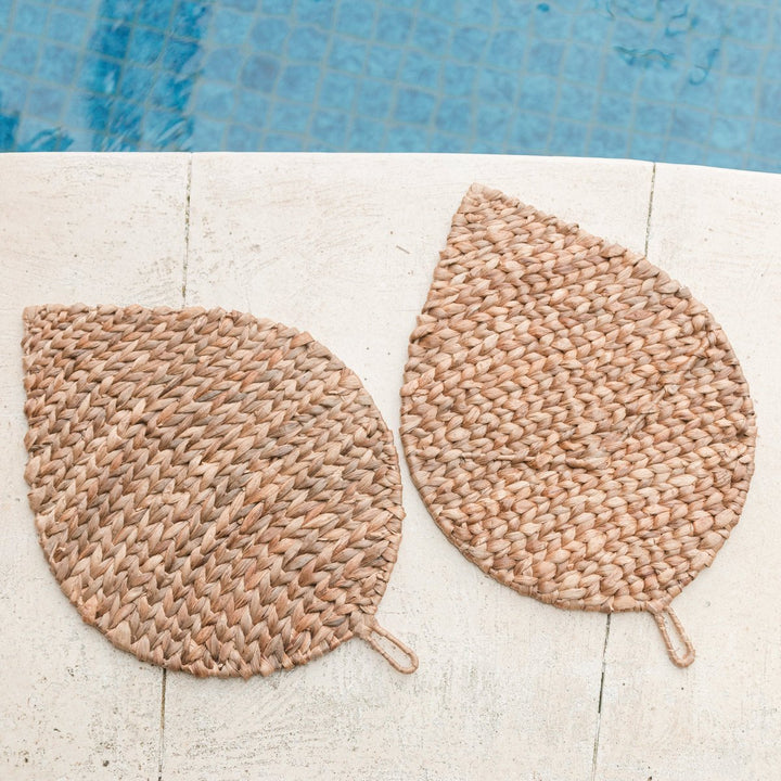 Tischset „Ditu“ blattförmig (2er, 4er oder 6er Set) – Boho-Dekoration