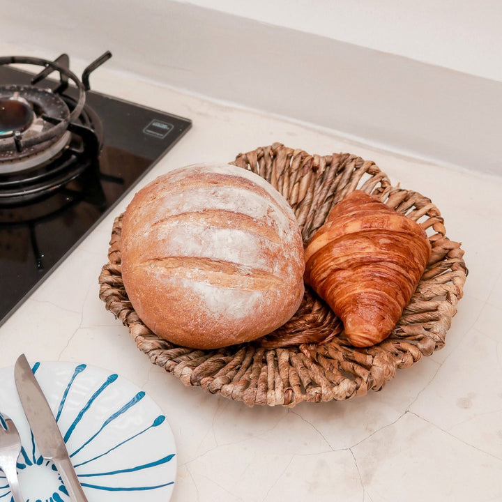 Wandkorb „Melaya“ aus Bananenfaser (2 Größen) – Boho-Dekoschale