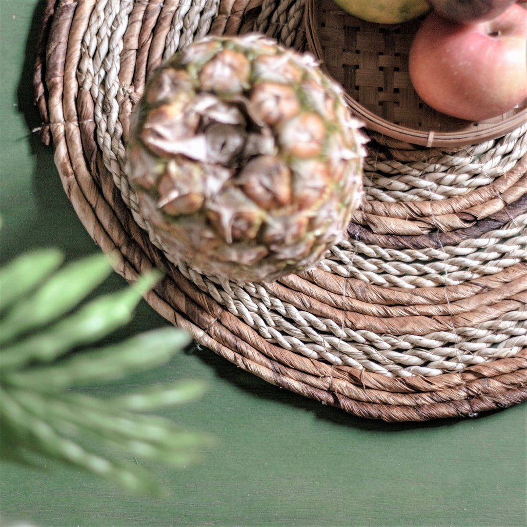 Boho-Tischset „Mataram“ – 2er, 4er- oder 6er-Set aus Seegras & Bananenfaser